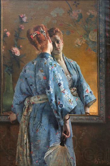 Alfred Stevens The Japanese Parisian.